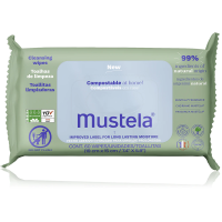 Очищуючі серветки Mustela Cleansing wipes compost 60 шт