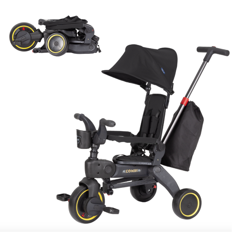 Велосипед триколісний TILLY COMBI T-392 BLACK /1/
