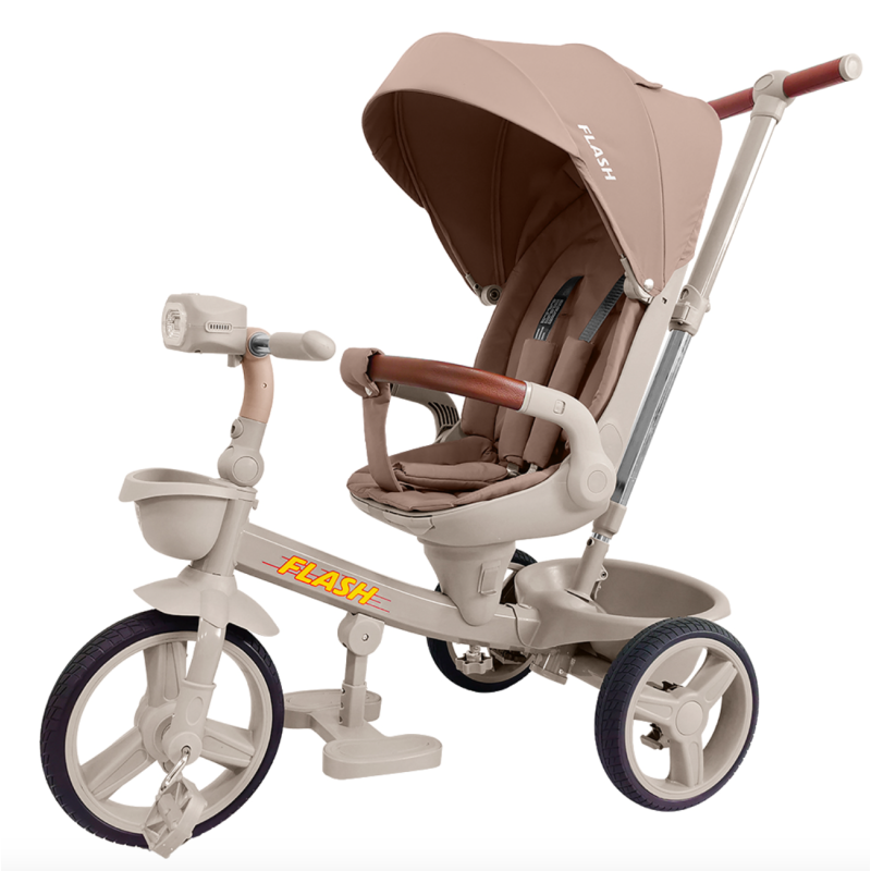 Велосипед триколісний TILLY FLASH T-3812 DARK BEIGE /1/