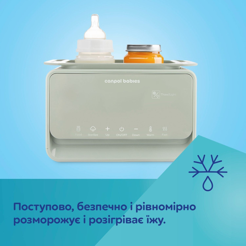 Підігрівач і стерилізатор Canpol babies 7в1 з терморегулятором і підсвіткою (12/218)