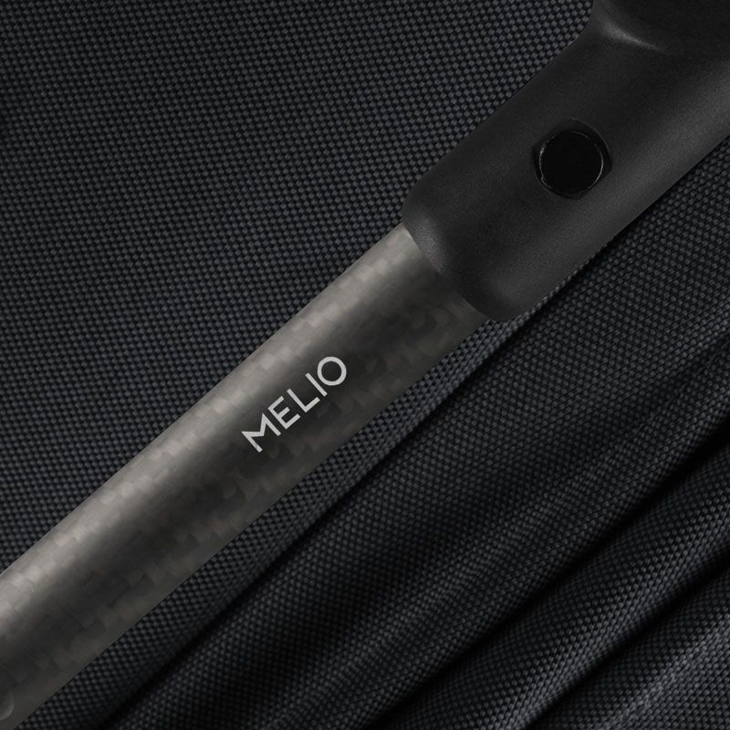 Коляска Cybex Melio Carbon Canvas White (з бампером)