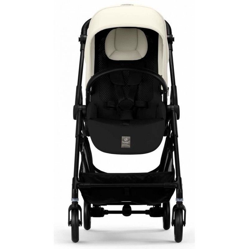 Коляска Cybex Melio Carbon Canvas White (з бампером)