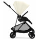 Коляска Cybex Melio Carbon Canvas White (з бампером)