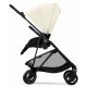 Коляска Cybex Melio Carbon Canvas White (з бампером)