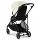 Коляска Cybex Melio Carbon Canvas White (з бампером)
