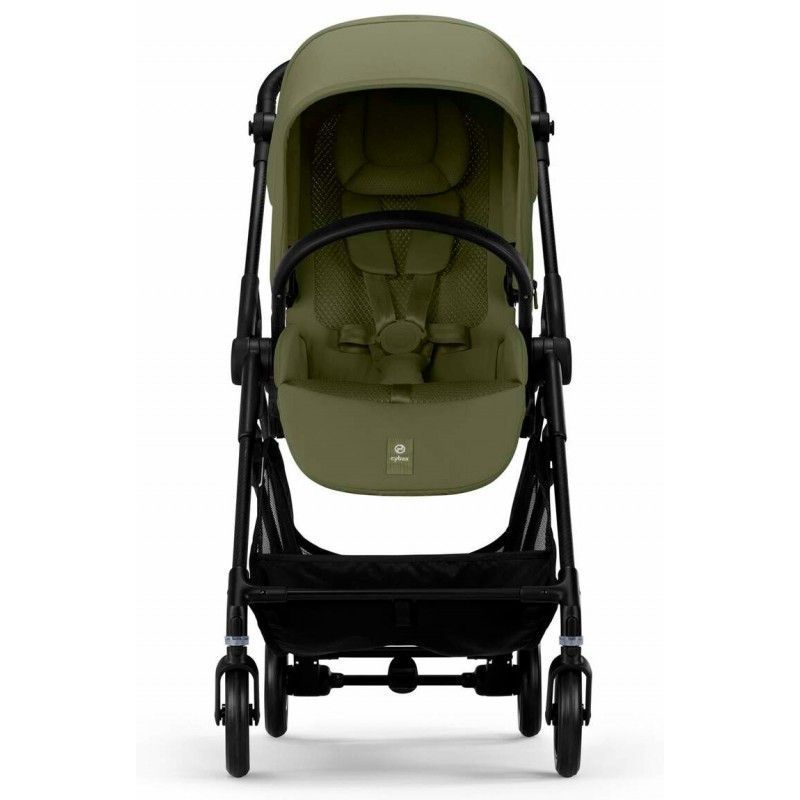 Коляска Cybex Melio Carbon Moss Green (з бампером)