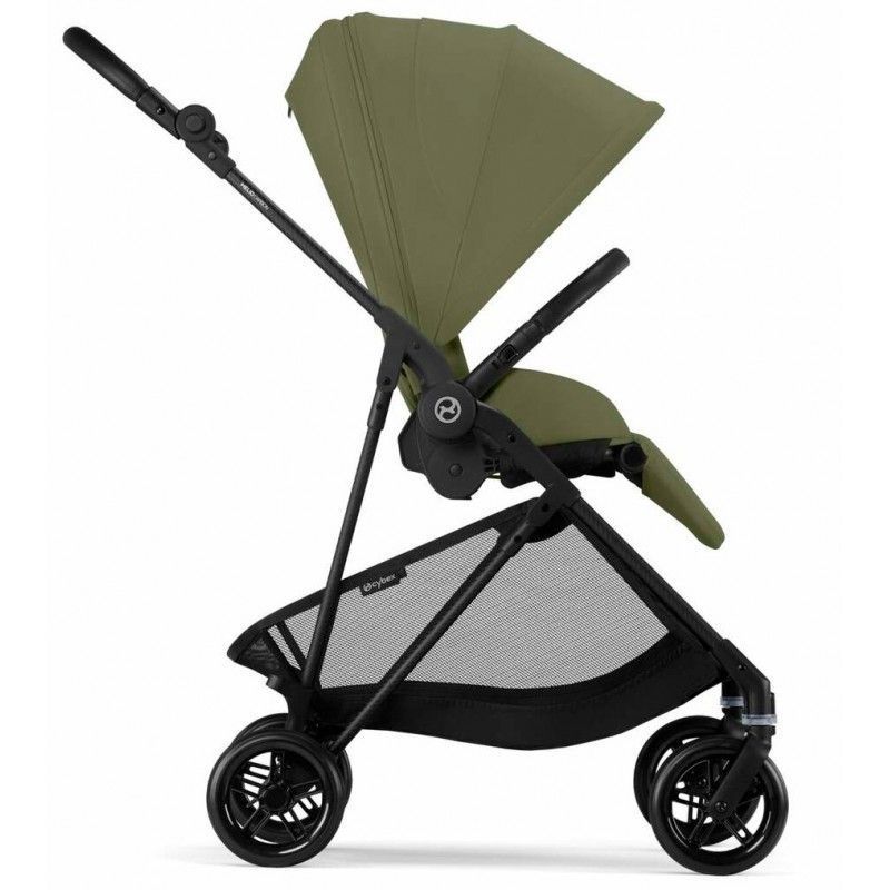 Коляска Cybex Melio Carbon Moss Green (з бампером)