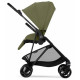 Коляска Cybex Melio Carbon Moss Green (з бампером)