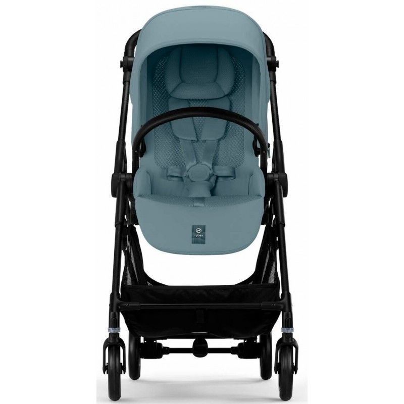 Коляска Cybex Melio Carbon Stormy Blue (з бампером)