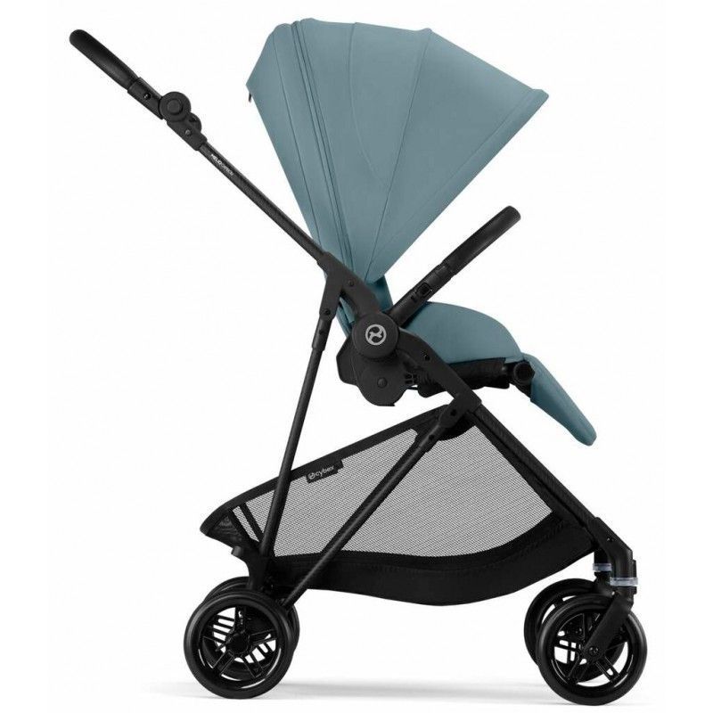 Коляска Cybex Melio Carbon Stormy Blue (з бампером)