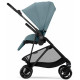 Коляска Cybex Melio Carbon Stormy Blue (з бампером)