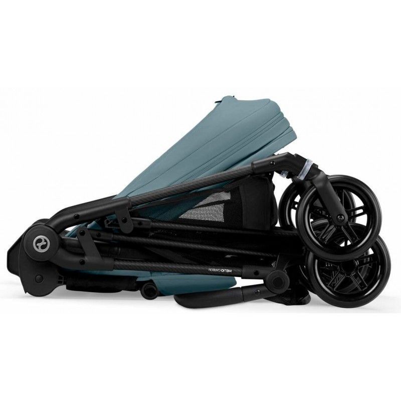 Коляска Cybex Melio Carbon Stormy Blue (з бампером)