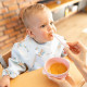 Силіконова миска Babyono з присоскою та кришечкою (Рожева) 1662/02