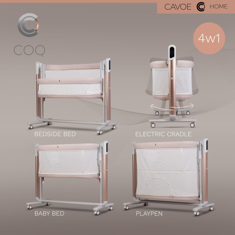 Електрична колиска Cavoe 4 в 1 COQ Cashmere