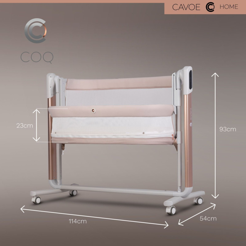 Електрична колиска Cavoe 4 в 1 COQ Cashmere