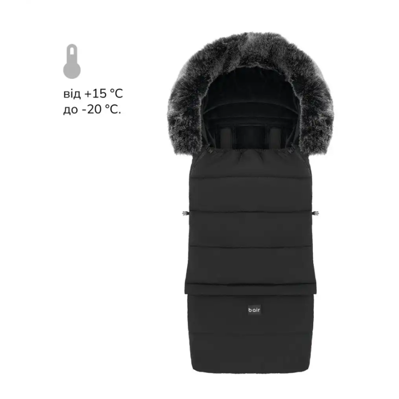 Зимовий конверт Bair Arctic black noire чорний