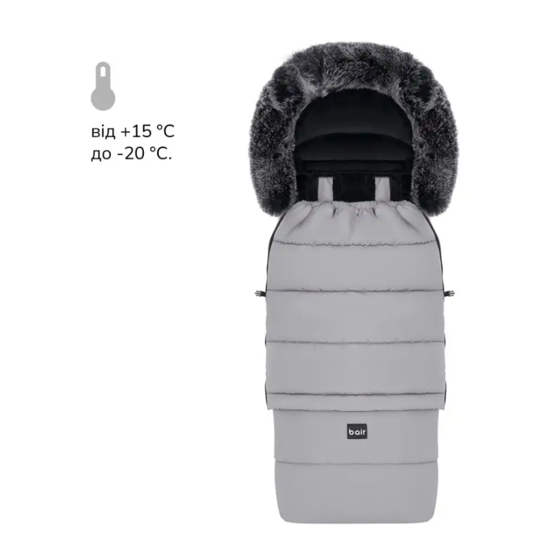Зимовий конверт Bair Arctic owl grey сірий