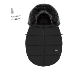 Зимовий конверт Bair Cocon Mini black noire чорний