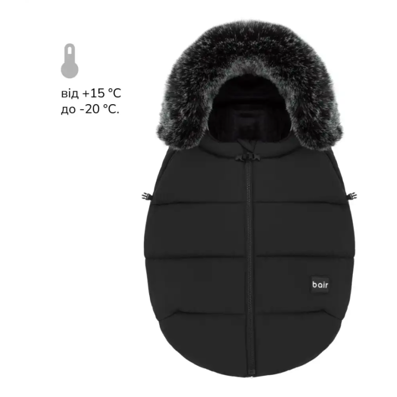 Зимовий конверт Bair Cocon Mini black noire чорний