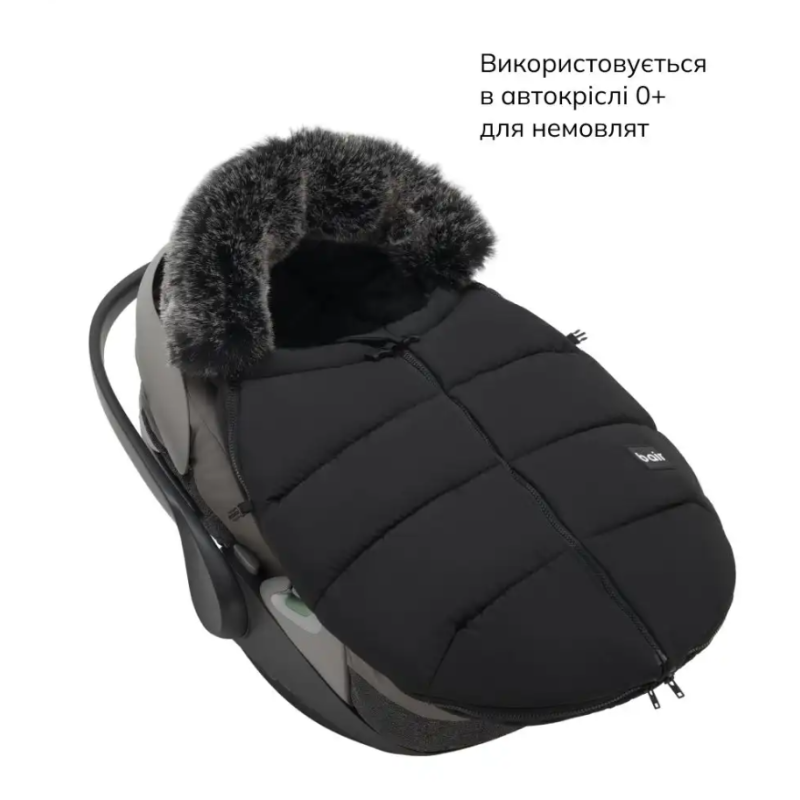 Зимовий конверт Bair Cocon Mini black noire чорний