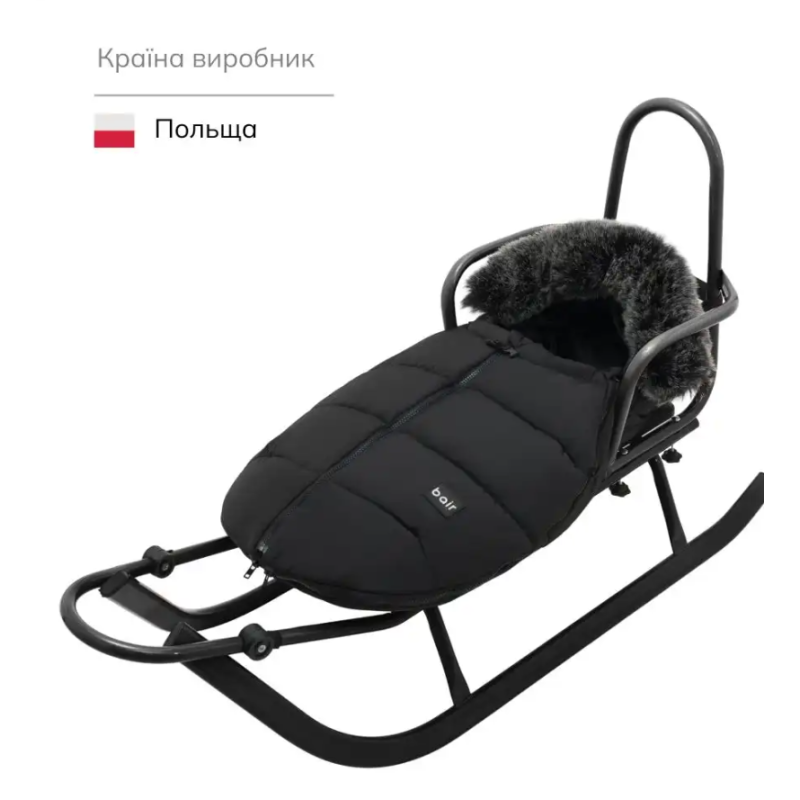 Зимовий конверт Bair Cocon Mini black noire чорний