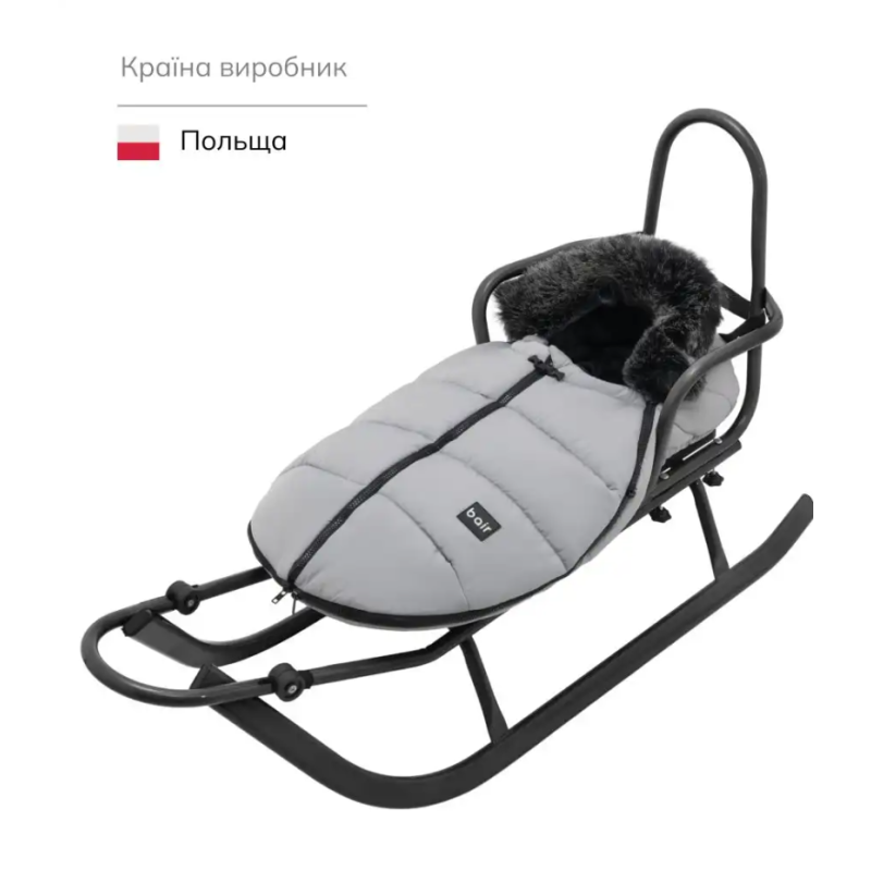 Зимовий конверт Bair Cocon Mini owl grey сірий