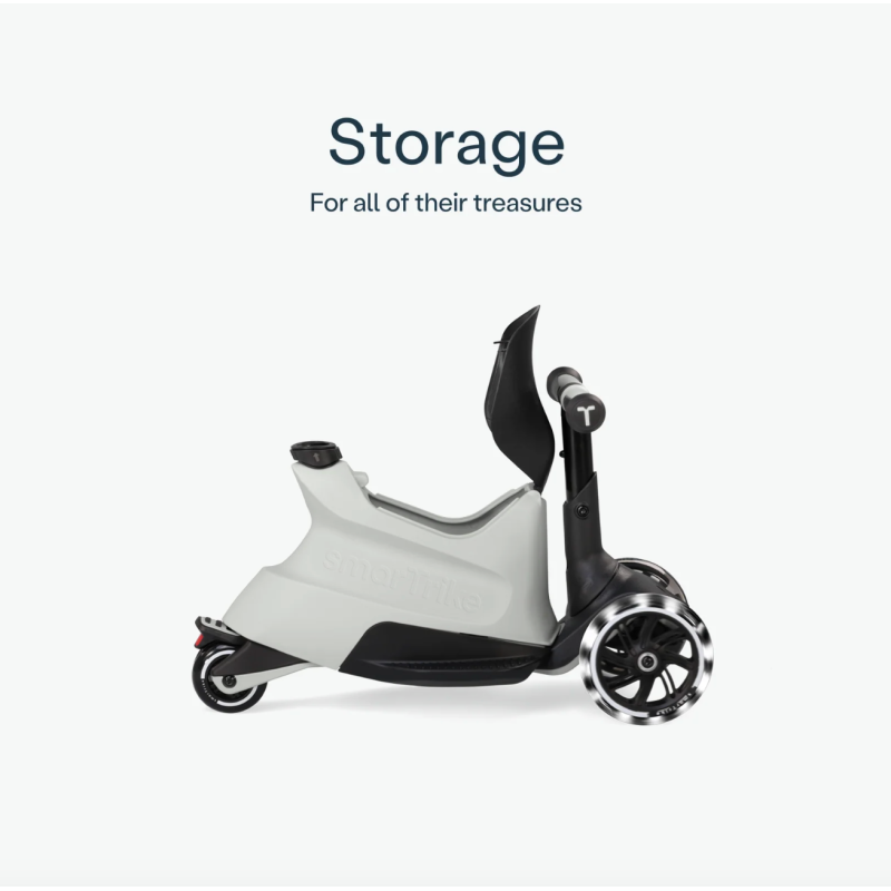 Самокат трансформер SmarTrike Xtend Scooter+Ride on Grey