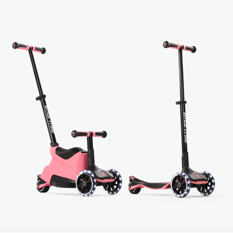Самокат трансформер SmarTrike Xtend Scooter+Ride on Salmon pink
