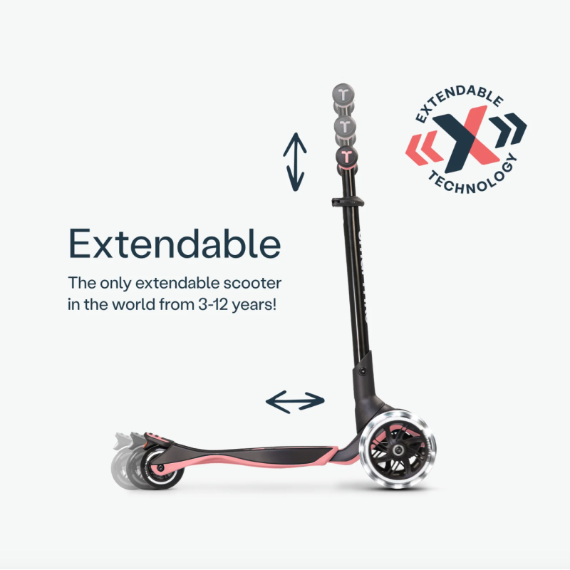 Самокат трансформер SmarTrike Xtend Scooter+Ride on Salmon pink