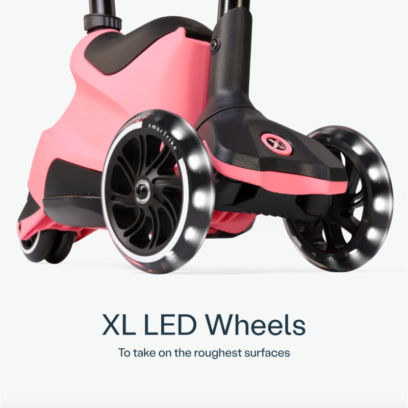 Самокат трансформер SmarTrike Xtend Scooter+Ride on Salmon pink