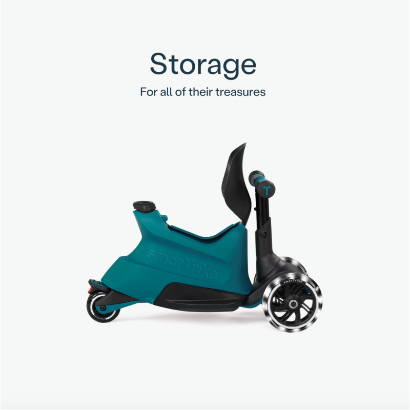 Самокат трансформер SmarTrike Xtend Scooter+Ride on Teal