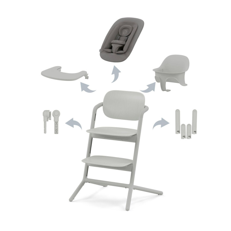 Стілець Cybex Lemo 4в1 Suede Grey