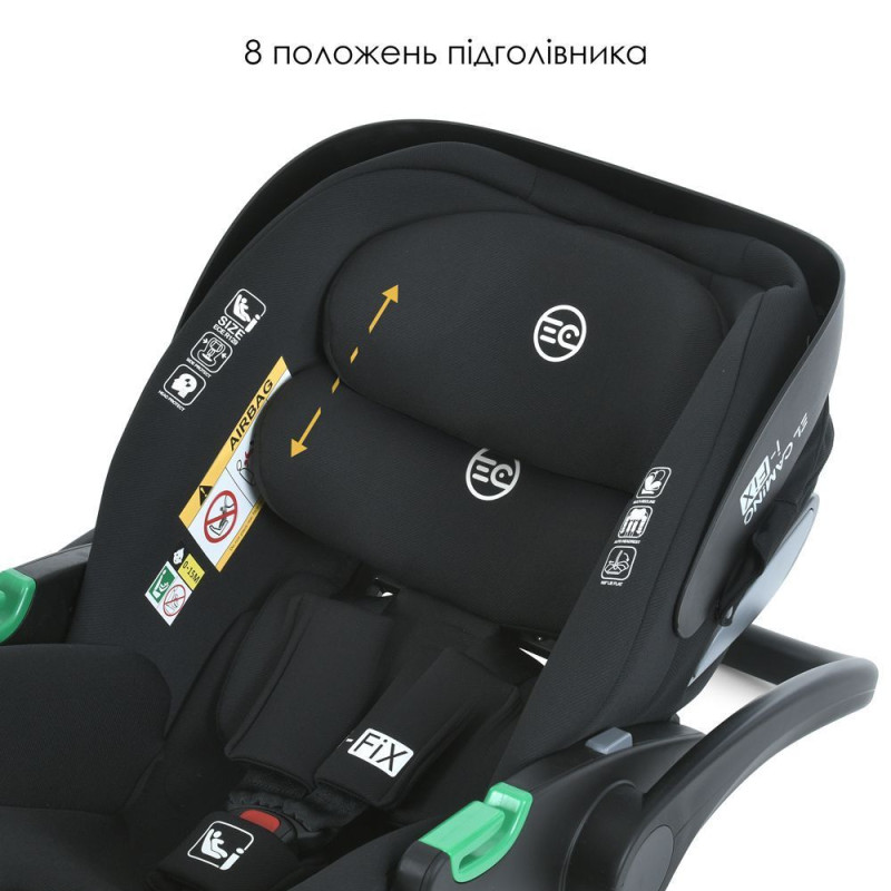 Автокрісло дитяче ME 1110 i-FIX Moon Black