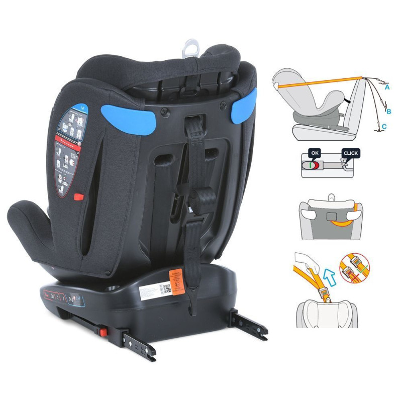 Автокрісло дитяче ME 1114 EVEREST Light Gray