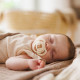 Пустушка симетрична силіконова 0-6 міс. (беж/коричнева) BabyOno 1669/01