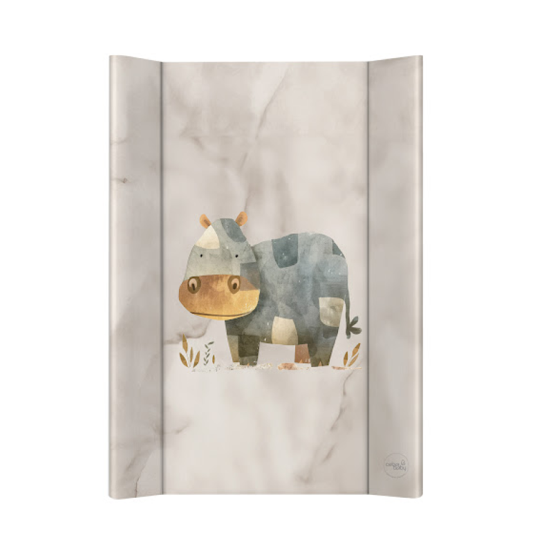 Повивальна дошка Cebababy 50x70 Ultra light W-204-000-780, Cosy Hippo, сірий