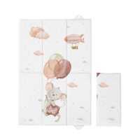Повивальний матрац Cebababy 40x60 Watercolor Word W-305-000-727, Mouse, білий