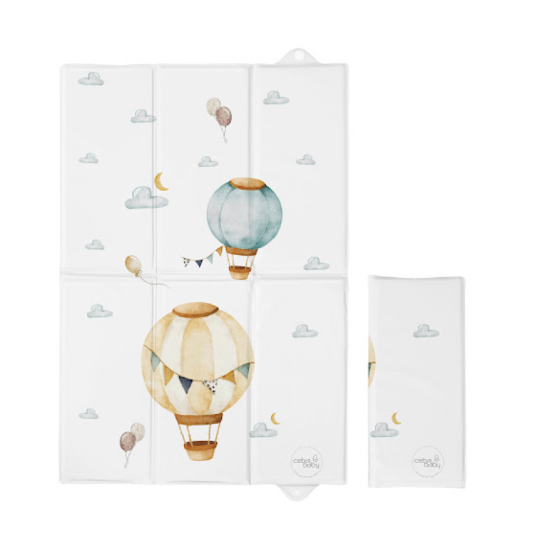 Повивальний матрац Cebababy 40x60 Watercolor Word W-305-000-734, Balloon, білий