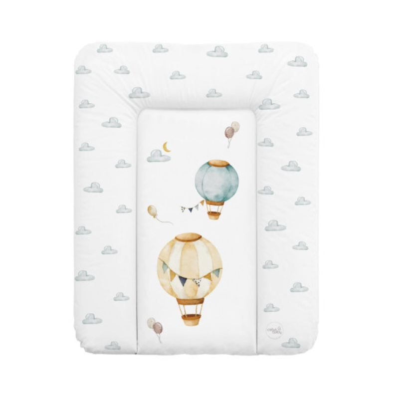 Повивальний матрац Cebababy 50x70 Basic W-143-000-734, Balloons, білий