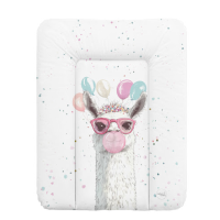 Повивальний матрац Cebababy 50x70 Basic W-143-000-782, Crazy Llama, білий