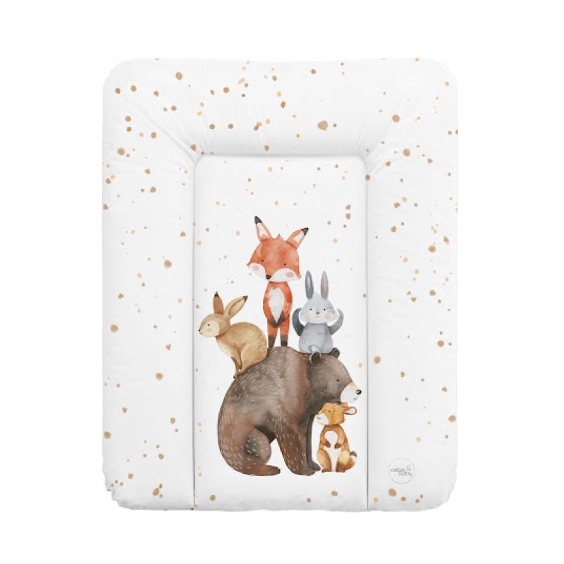 Повивальний матрац Cebababy 50x70 Basic W-143-000-783, Forest Friends, білий