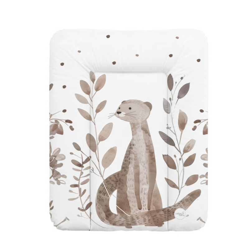 Повивальний матрац Cebababy 50x70 Basic W-143-000-786, Clever Otter, білий
