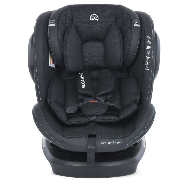 Автокрісло ElCamino ME 1045 EVOLUTION 2 360⁰ Moon Black