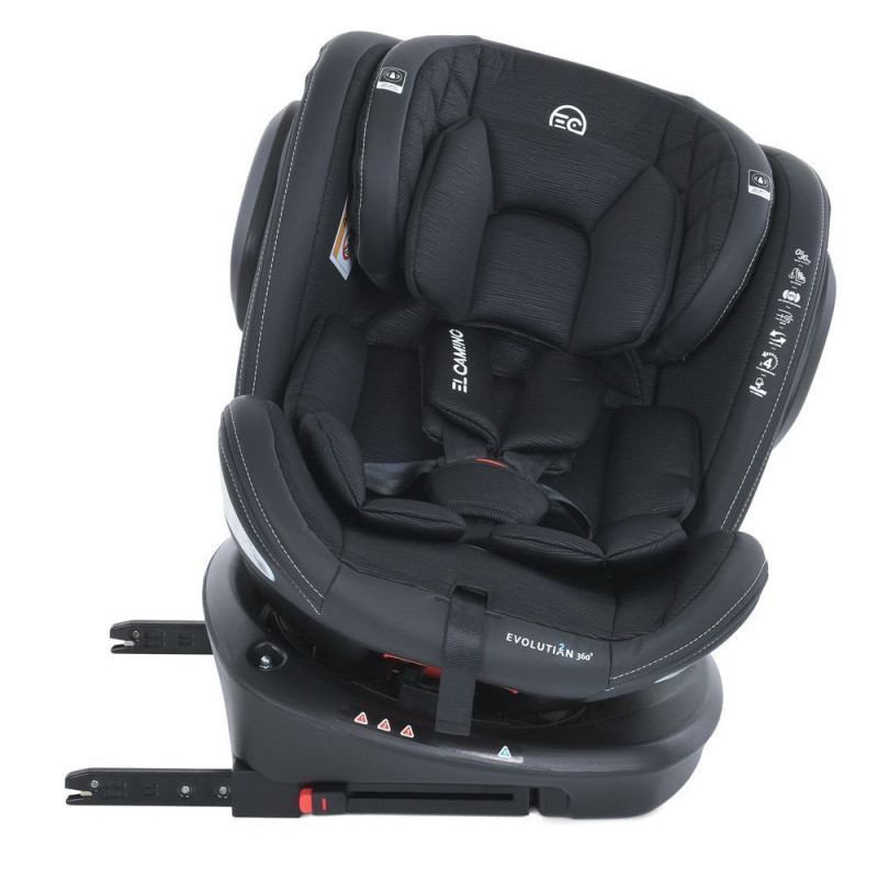 Автокрісло ElCamino ME 1045 EVOLUTION 2 360⁰ Moon Black