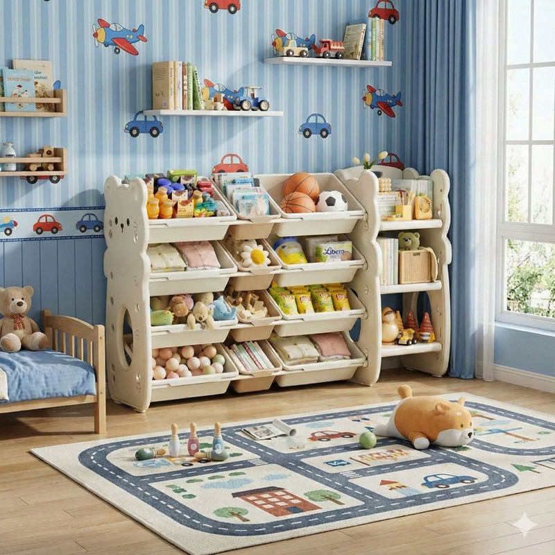 Стелаж з полицею монтессорі KiviBaby 3в1 
