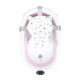 Складна силіконова ванна Twins Bubble Pink з матрациком