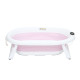 Складна силіконова ванна Twins Bubble Pink з матрациком