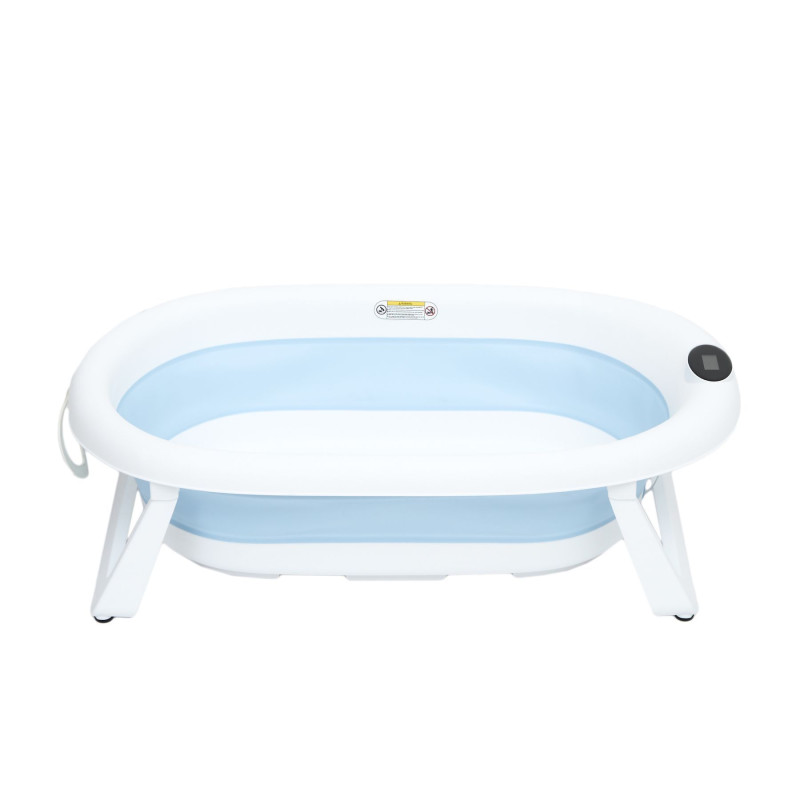 Складна силіконова ванна Twins Bubble Blue з матрациком