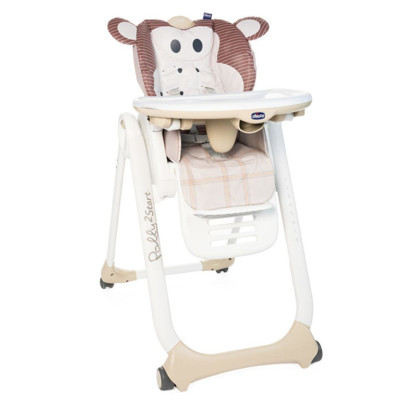 Стільчик для годування Chicco Polly 2 Start Monkey