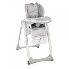 Стільчик для годування Chicco Polly 2 Start Happy silver